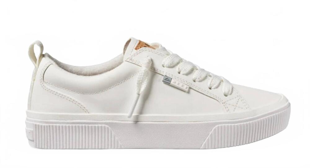NEW REEF women's lay day dawn leather shoes in white